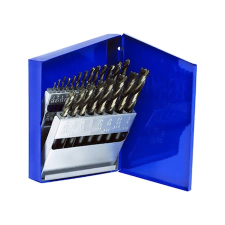 Hanson 21 Piece Cobalt High Speed Steel Drill Bit Set 63221